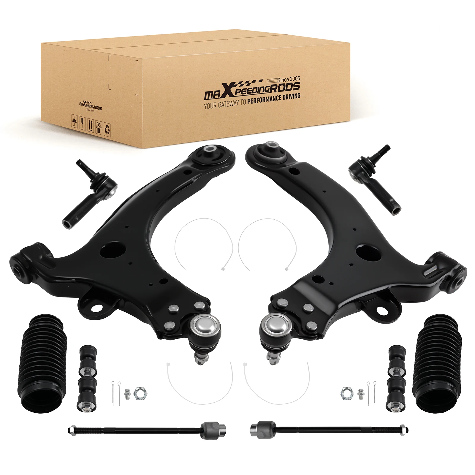 

Front Lower Control Arms Sway Bar Tierods for Chevy Impala Monte Carlo 2000-2007 K80539 K80538 K5342 ES3459