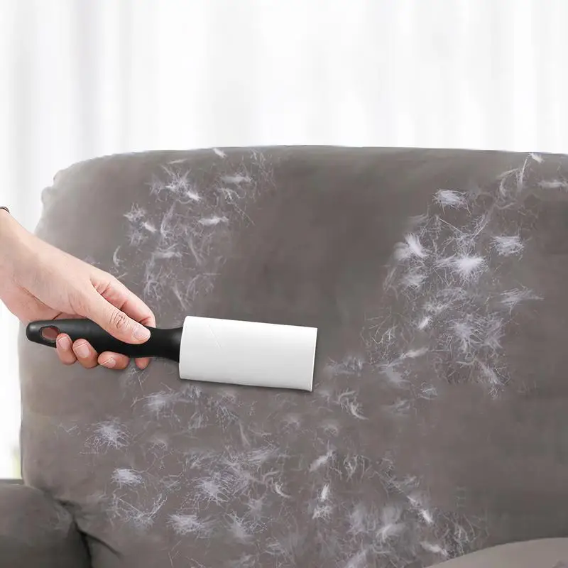 

Средство для удаления шерсти собак, ручные инструменты для удаления ворса с 2 ручками, 60 листов каждый портативный очиститель-ловец для удаления шерсти домашних животных, принадлежности