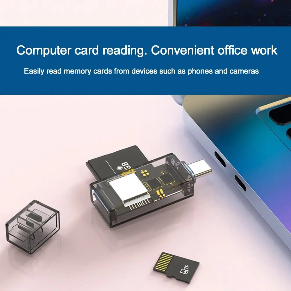 SD TF OTG Phone Card Reader Type-C High-speed Transmission SD+TF Two-in-one Card Reader USB Type C Card Reader For Huawei