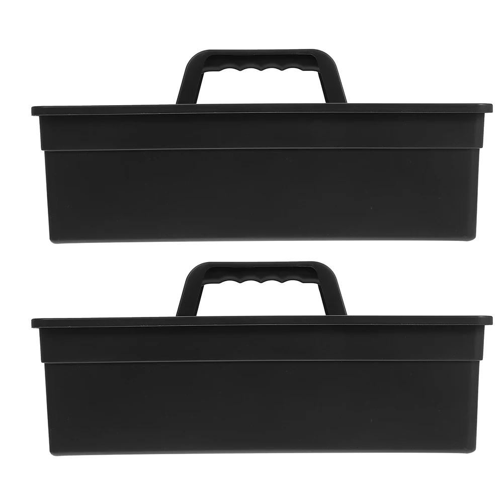 

2Pcs Tool Basket Cleaning Supplies ganizer Durable PP Plastic Storage Container H held Case for Tidy Multilayered Compartments