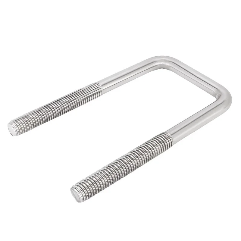 M6 M8 M10 304 الفولاذ المقاوم للصدأ U-الزاوية اليمنى الترباس مربع مسمار مزلاج U-الترباس لقط المسمار