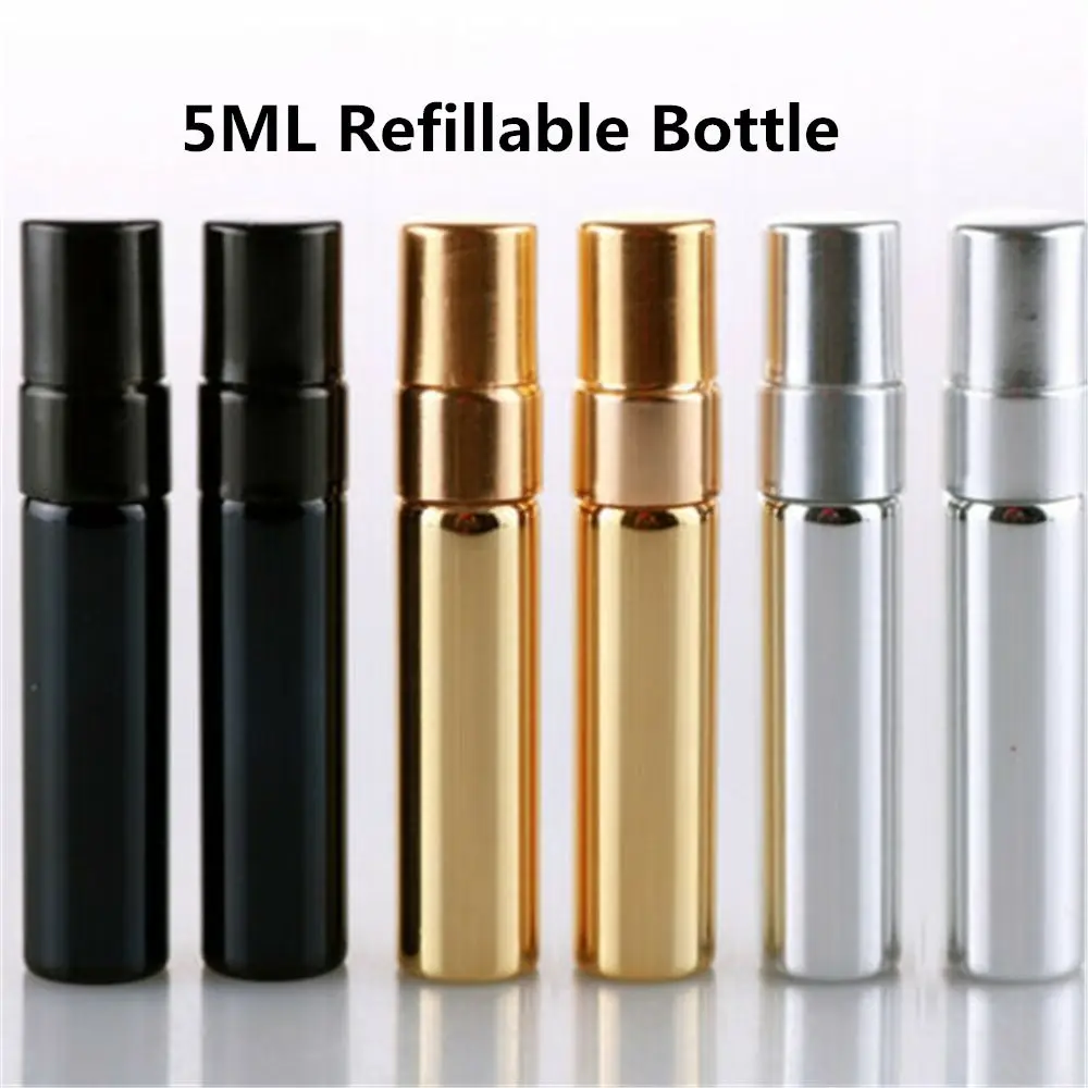 Portable Health Care Spray Perfume Alcohol Atomizer Glass Bottle Refillable Bottles Scent Pump