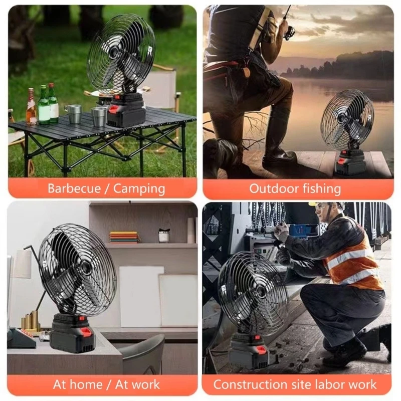 A2UC High Performances 8 Inch Wireless Cooling Fan Great for Outdoor Adventures Gift