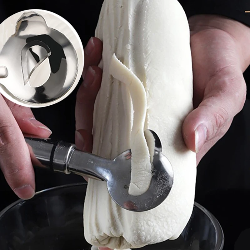 Dilimlenmiş Erişte Bıçağı 304 Paslanmaz Çelik Manuel Hamur Kesici Manuel Geniş Ağızlı Erişte Kesiciler Pişirme Makarna Araçları Mutfak Gadget