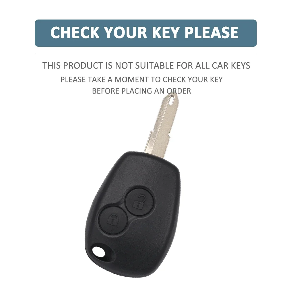 For Renault Kangoo DACIA Scenic Megane Sandero Captur Twingo Modus 2 Buttons Silicone Car Key Skin Protector Cover Case Keychain