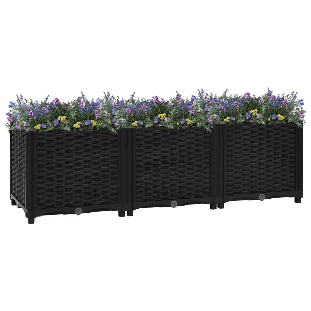 

47.2x15.7x15 Raised Garden Bed - Durable Polypropylene Planter for Plants & Vegetables