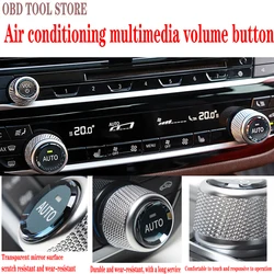 for BMW Crystal Knob Air Conditioner Multimedia Volume Button for BMW 3 Series New 5 Series X3 X4 X5 Multimedia Volume Buttons