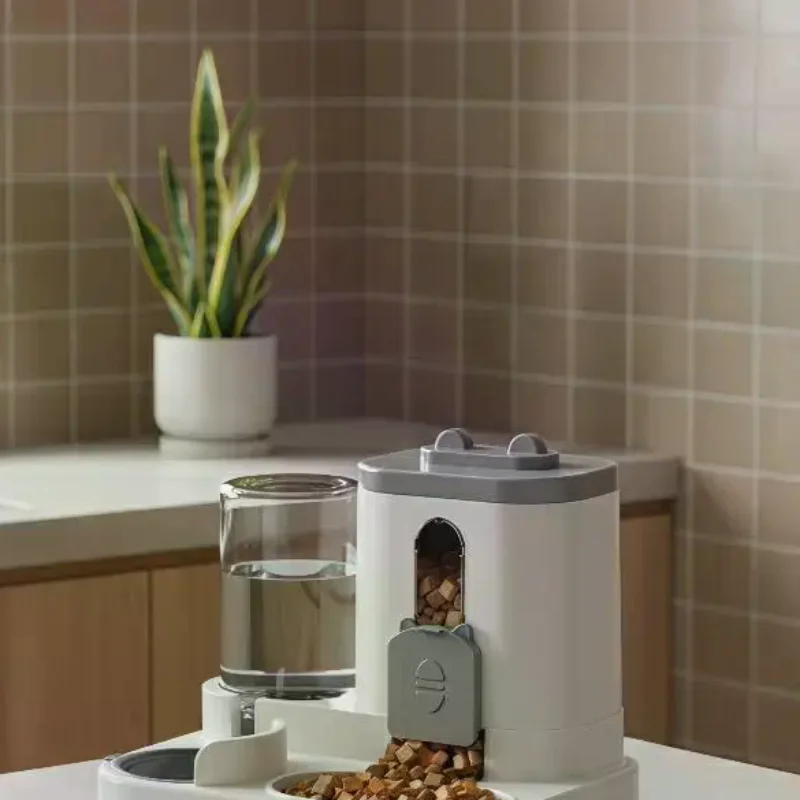 New Pet Large-capacity Feeder Integrated Automatic Water Dispenser Cat Dog Feeding Pet Supplies