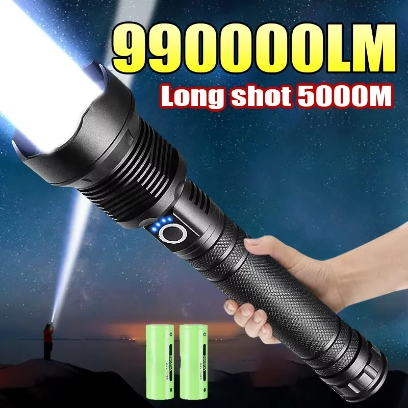 

XHP360 Led Flashlight 18650 Rechargeable USB Torch Light Powerful Tactical Flash Light Zoom Hunting Lantern Waterproof Hand Lamp