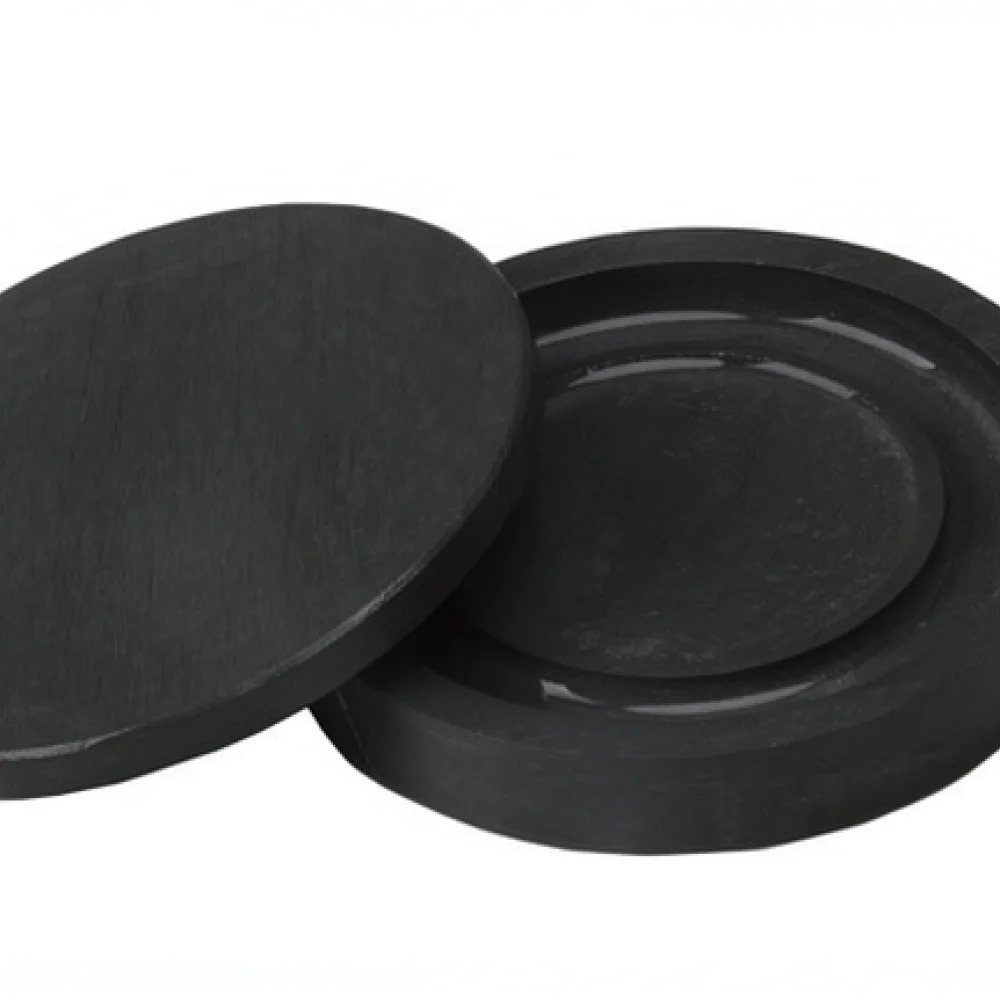 Calligraphy Ink Stone With Lid Round Natural Stone Grinding Plate For Students Painting Writing Supplies Practice Tool Set