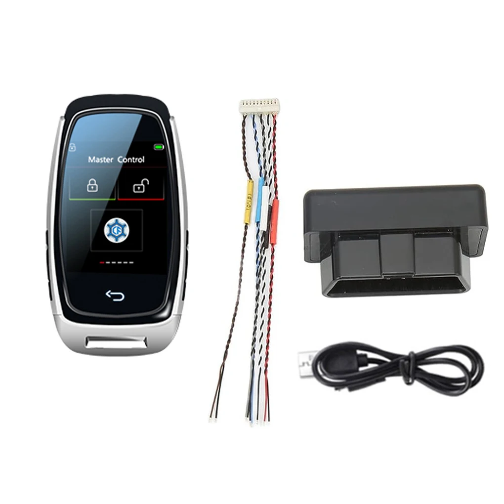 Modified Universal Remote Display Smart LCD Key Comfortable Entry Auto Lock Keyless Go For Audi/BMW/Ford/Mazda/Toyota/KIA