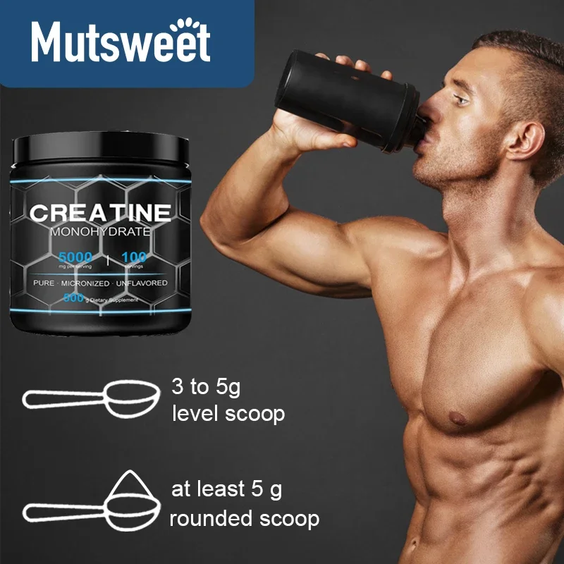 Pure Creatine Mono-Hydronized and Micronized 100 Doses 300g Pot Fast Absorption Strength Gain, Higher Physical Performance