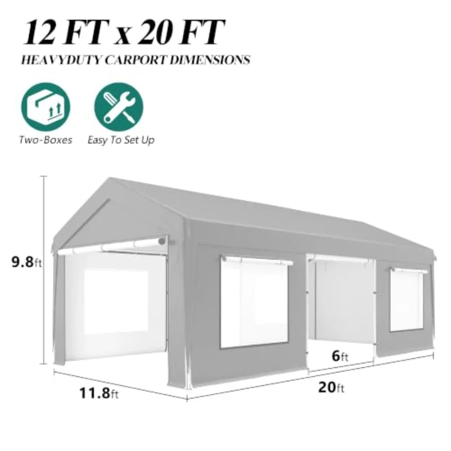 Upgrade Heavy Duty Carport