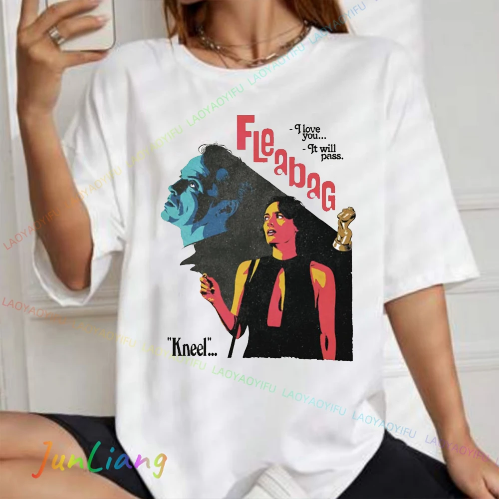 100% Cotton Men\'s Shirts Graphic Tee Fleabag TV Show Mens Clothes Harajuku Y2k Clothing Shirt T-shirts T-shirt Sweatshirts Goth