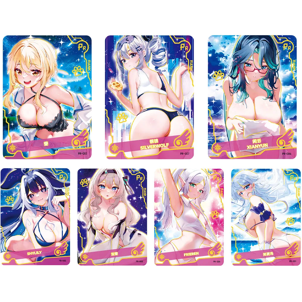 New Girls Party 5-card Goddess Story Rare Collection Cards Swimsuit Bikini Feast Booster Box Doujin Zabawki i hobby Prezent