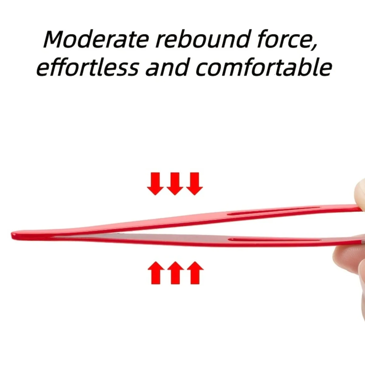 High-Quality Stainless Steel Red Hair Removal Tweezers Eyebrow Tweezers Slant Tip Facial Hair Removal Tweezers Tool view 5