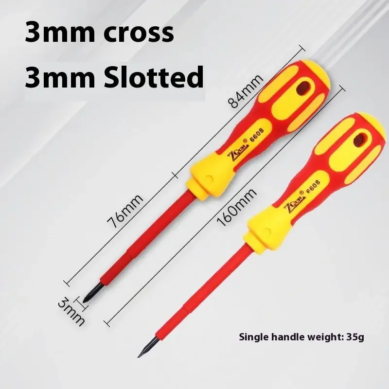 Insulated Screwdriver For Electrician Maintenance Hand Tools Multifunctional Electrician Cross Slotted Bits Magnetic Screwdriver