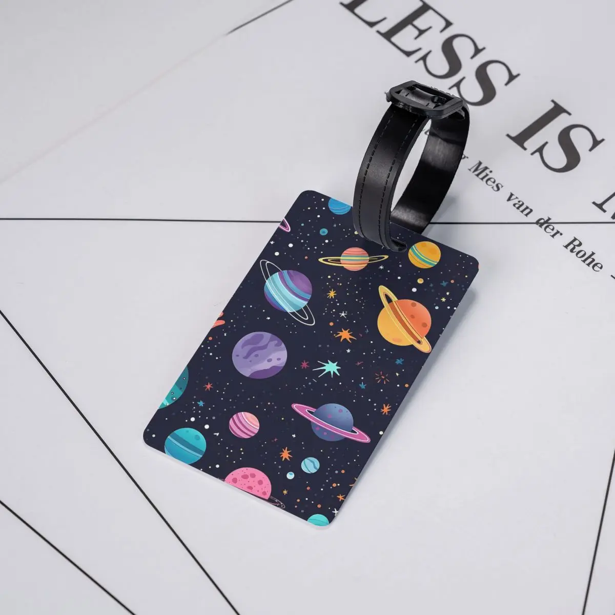 

Solar System Space Planets Universe Luggage Tags Suitcase Accessories Travel Baggage Boarding Tag Label Holder ID Name Address