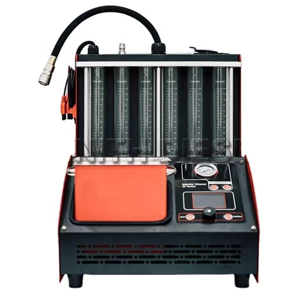 Exclusive Ultrasonic Fuel Injector Cleaner Cleaning Machine 4/6 Cylinder Fuel Injector Tester 220V/110V