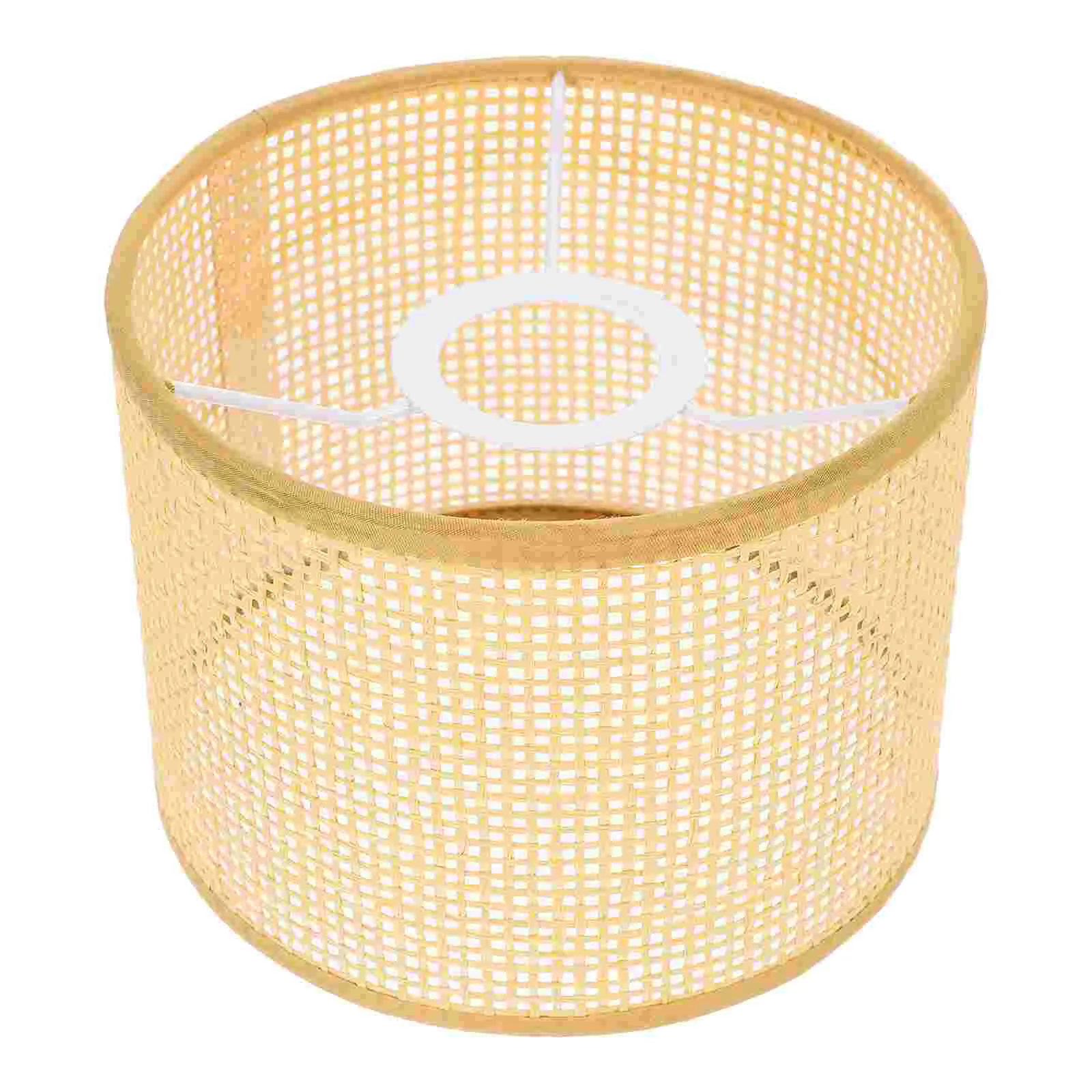 

Sun Shade Rattan Lampshade Hand Woven Decor Chandelier Accessory Indoor Khaki