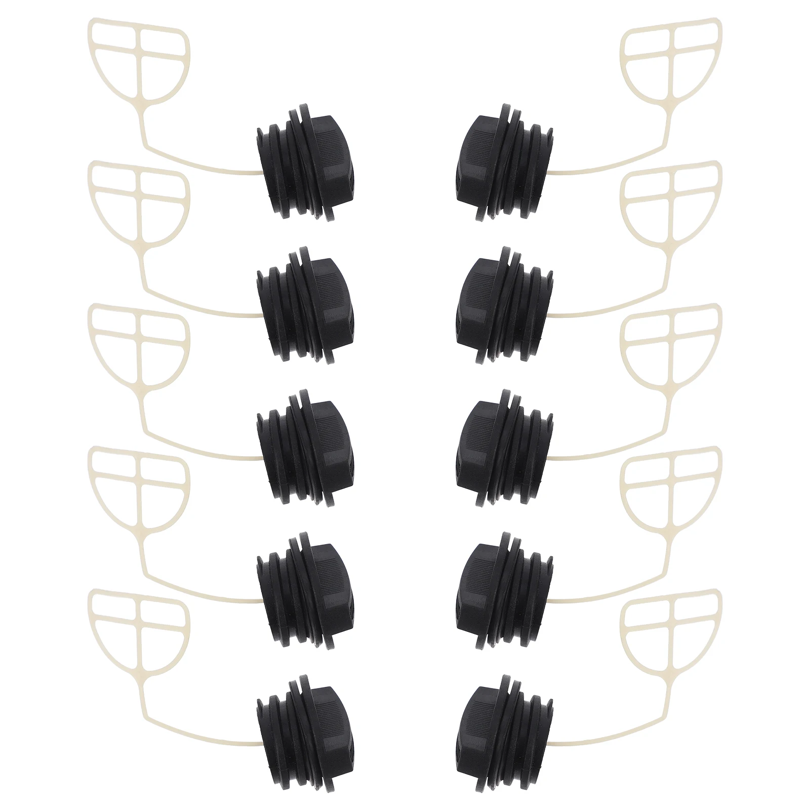 

10pcs Chainsaw Fuel Tank Cap Oil Filler Cap Replacement Durable Gas Tank Lid For Lawn Mower Parts Mower Accessories Secure Seal