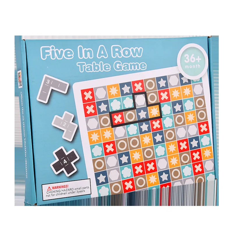 Children\'s Board Game Five In A Row Against The Game Puzzle Fun Kindergarten Thinking Ability To Enhance Wooden Toys