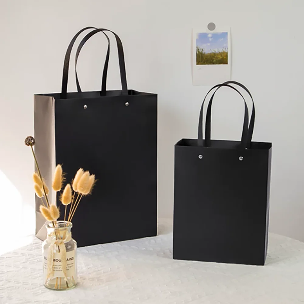 Weiße Modische Schmuck-Geschenktasche mit Nieten-Design und Henkel, Einkaufstasche, Tragbare Tasche für Kleinunternehmen und Reisen – Detail 12