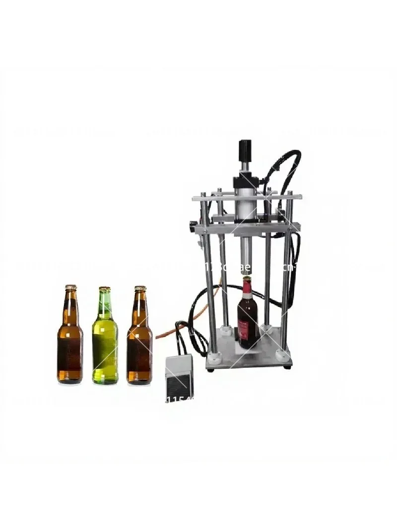 Pneumatic Bottle Capper Machine for Beer Soda Juice Crown Corking Locking Capper