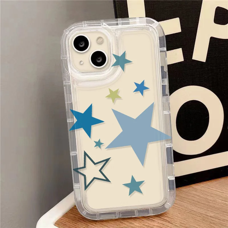 Stars Case For Xiaomi Redmi Note 13 Pro Funda 9S 8 12 11S 10 9A 9C 12C 10C Poco X6 X3 M5S M4 M3 Mi 11 Lite 5G NE Silicone Cover