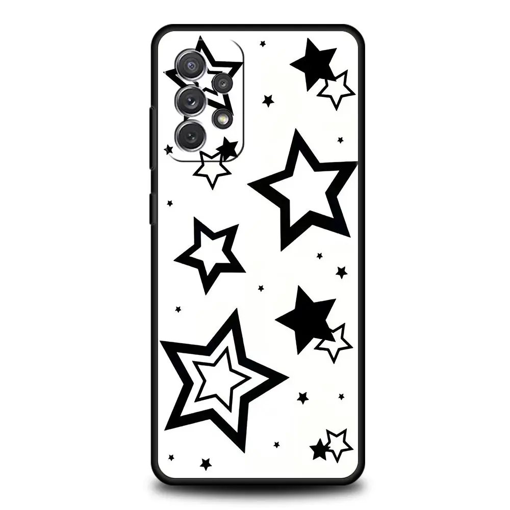 Style Stars Pattern Phone Case for Samsung A51 A71 A21S A11 A15 A25 A31 A41 A52 A32 A23 A33 A53 A73 A03S A05S A13 5G A72 Cover