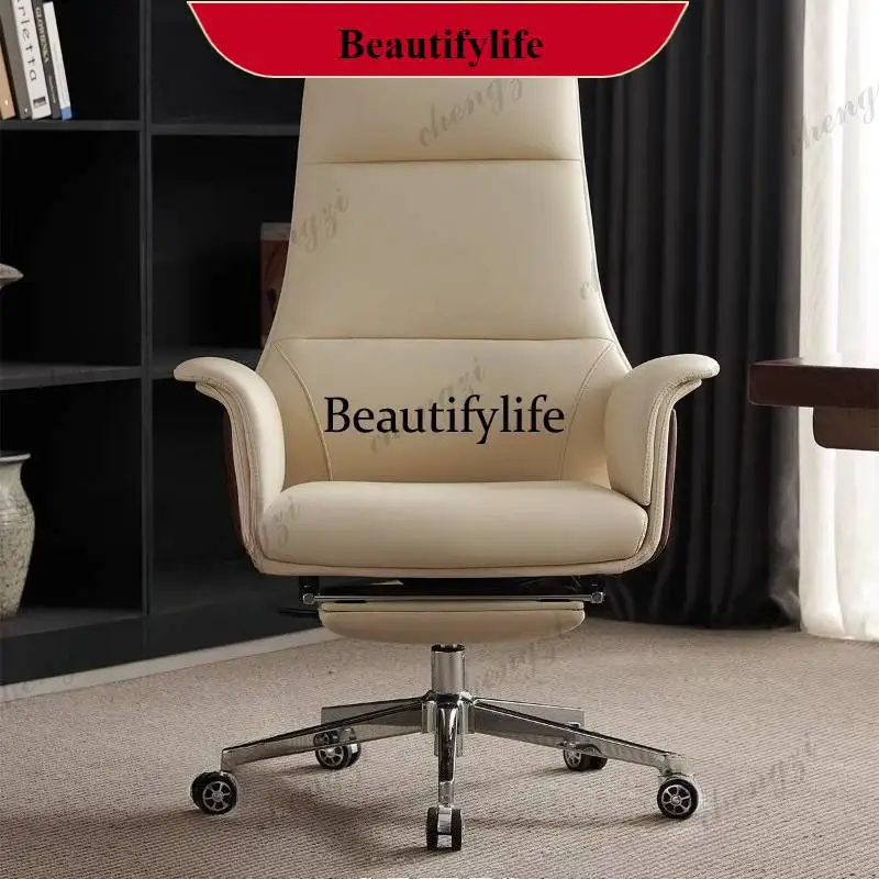 

Lift Comfortable Office Chair Accessories Luxury Executive Relaxing Computer ChairK182