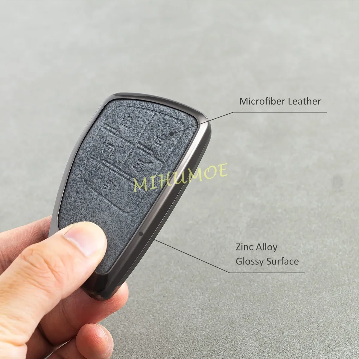 Metal Car Key Case Cover Shell For GMC Yukon Canyon Sierra Buick Envision Chevrolet Silverado 1500 Suburban Colorado Traverse