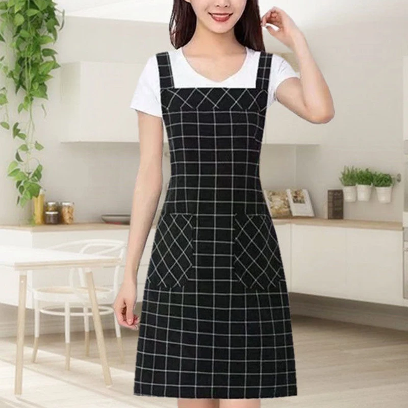 New Style Cotton Vest Home Kitchen Housework Apron Anti-fouling Autumn Fashion Waist Sling Korean Simple Style