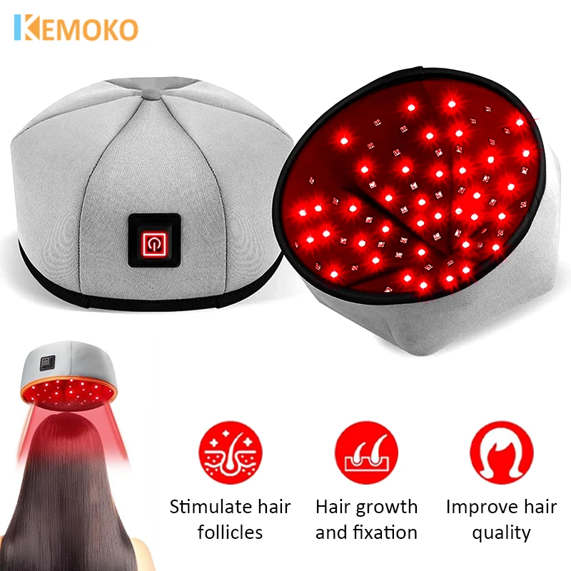 

Infrared Phototherapy Cap Red Light Therapy Home Hair Growth Device Pulse Three Level Adjustment Red Light Hair Growth Cap