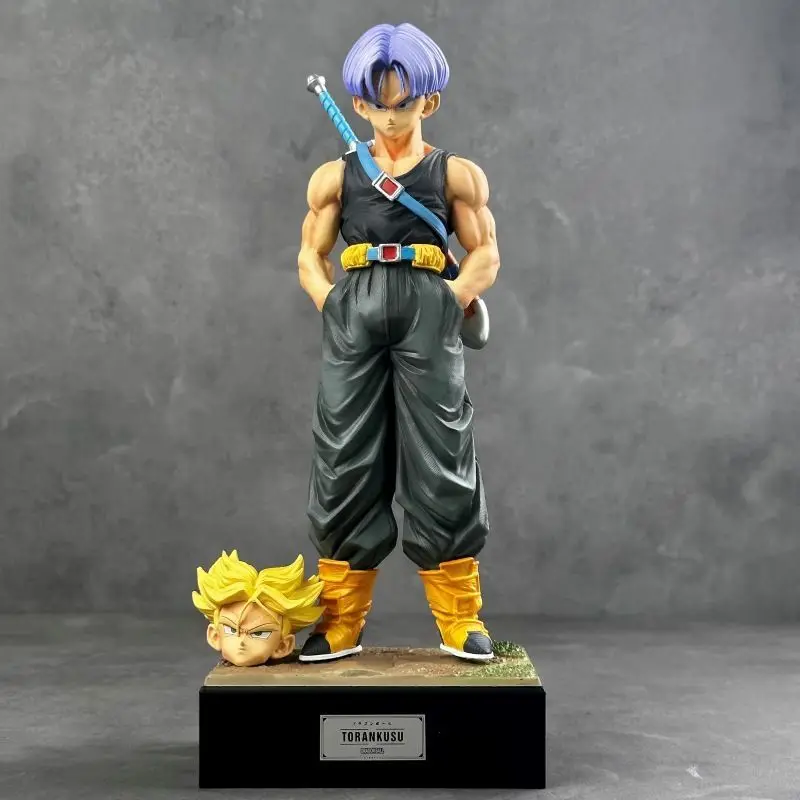 Figura de Anime Dragon Ball Z Trunks, Figura de Acción de Trunks del Futuro Super Saiyan, Estatua de PVC de 30 cm, Modelo Coleccionable