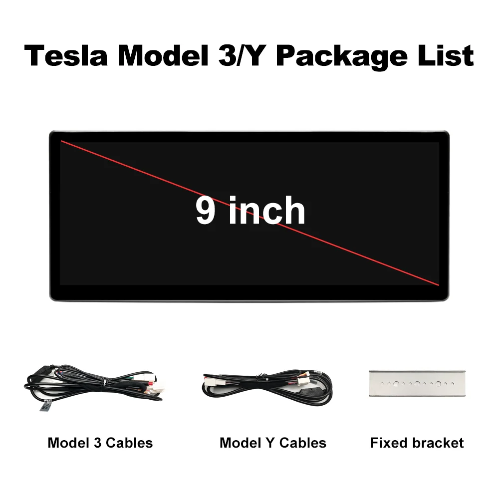 For Tesla Model 3 / Model Y Head Up Display Digital Dashboard Central Console Touch Screen Linux system Wireless Carplay WIFI 9\