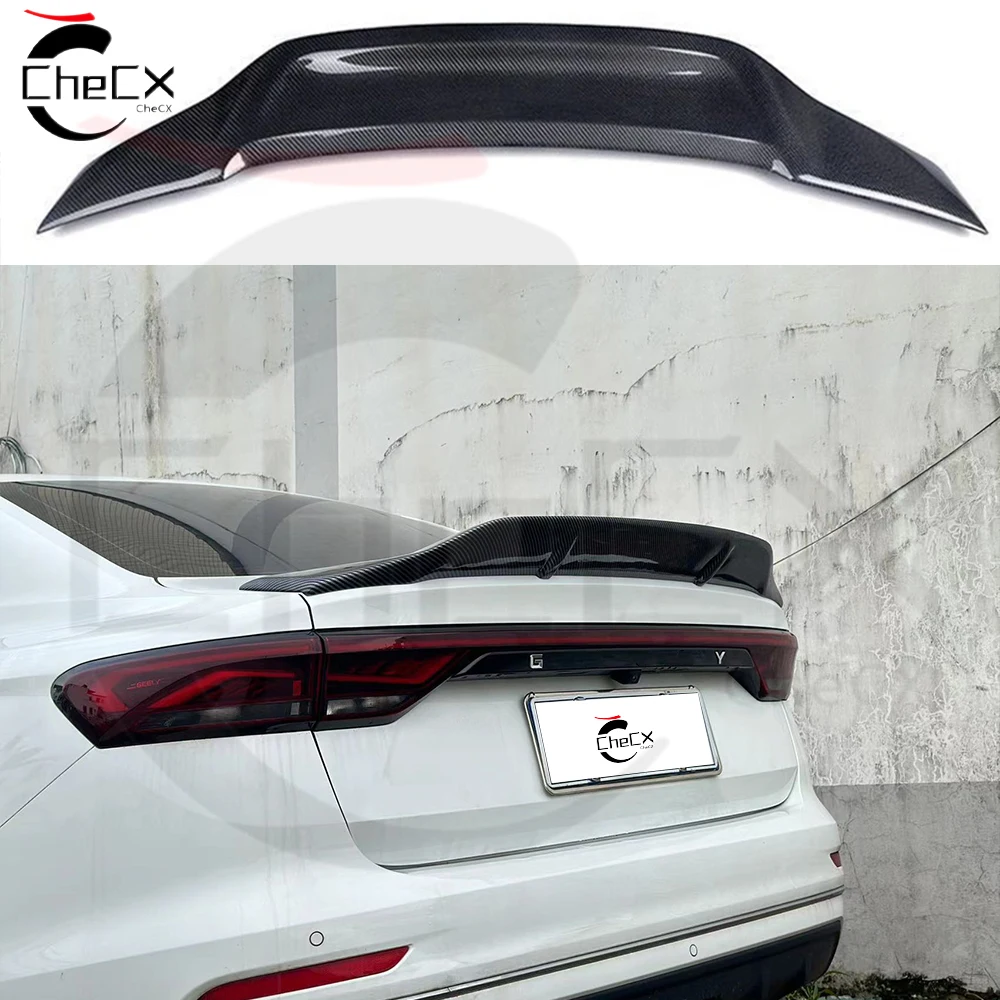 

Suitable For Geely Emgrand S70/EC7 Proton S70 2022-24 Trunk Modification R-Shaped Spoiler Carbon Fiber Glossy Black Rear Spoiler