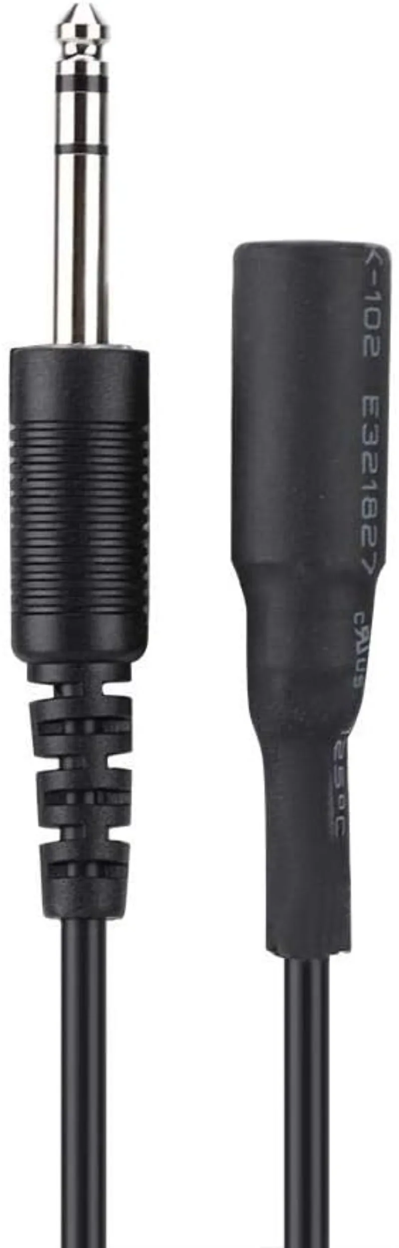 Helicopter to General Aviation Headset Adapter Cable with Dual GA Plugs, for AVCOMM, U174 (3/16" Mic Plug,1/4" Speaker Plug)