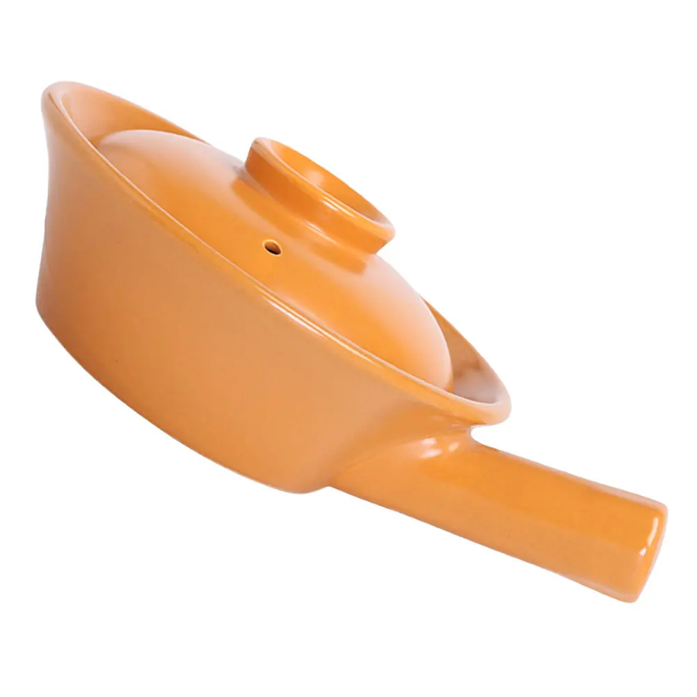 

1Set Ceramic Food Cooker Pot Handle Heat Resistant Stovetop Open Flame Cooking Porridge Baby Food Soup Pot Kitchen Gadgets