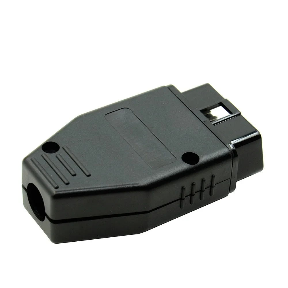 OBD2 16-pin Connector Obd Male DIY Assembly Conversion Plug Shell Car OBD2 OBDII EOBD JOBD ODB J1962 Male Plug Adapter Wiring