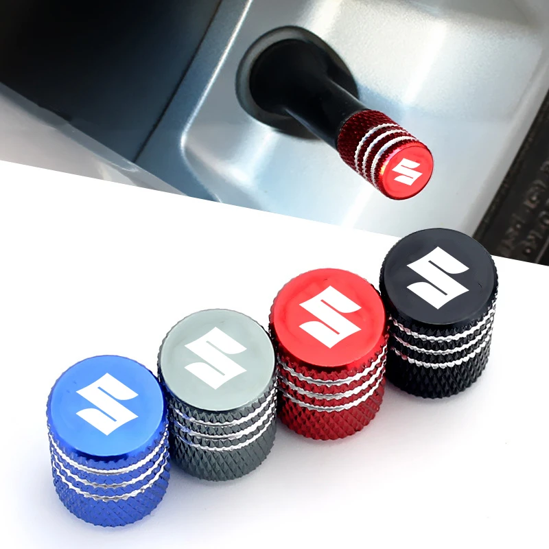 Tapas de Válvula de Aire para Neumáticos de Coche para Suzuki S-Cross, Jimny, Swift, Alto, Liana, Ignis, SX4, Samurai, Vitara XL, Accesorios para Tapas de Válvula de Auto