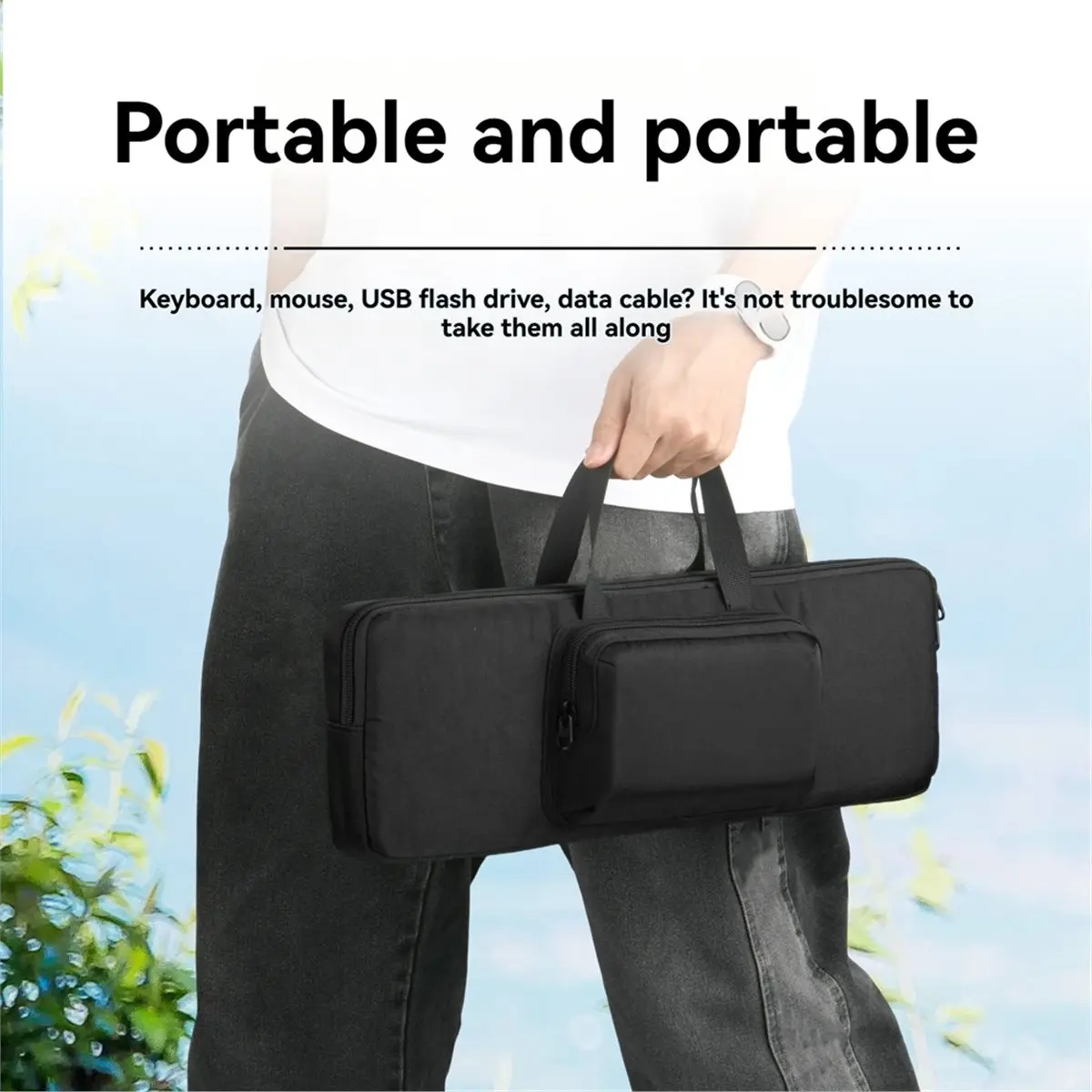 

【To&On-e】 Protective Travel Case for MX Keys S/MX Keys Wireless Keyboard, Keyboards Carrying Storage Bag (Case Only)