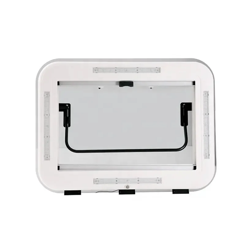 800x500 مللي متر الألومنيوم LED كوة سقف نافذة فتحة ل RV قافلة متنقل مكافحة الحشرات صافي ظلة 70 فتح زاوية ل