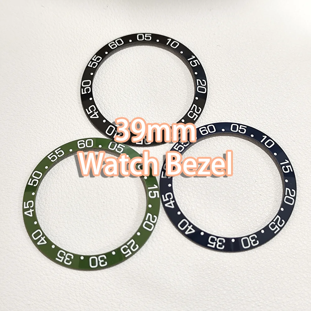 

Sloping 39mm Outside Diameter Ceramic Men's Watch Bezel Insert Replace Accessories Inner Diameter 31.6mm Watches Bezels Inserts