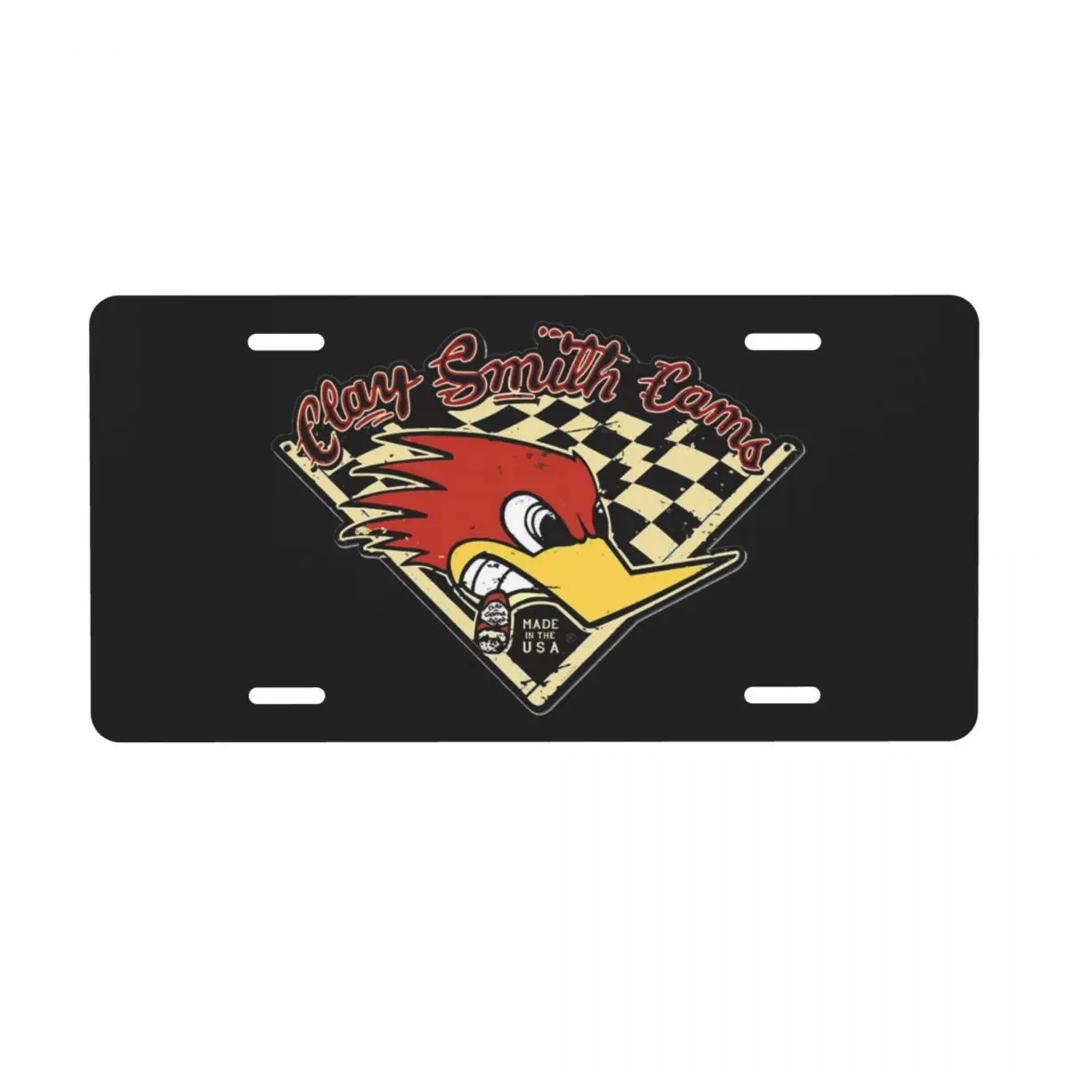 Custom Clay Smith Cams License Plate Mr. Horsepower Decorative Car Front License Plate Cover Aluminum Vanity Tag 6x12 Inch