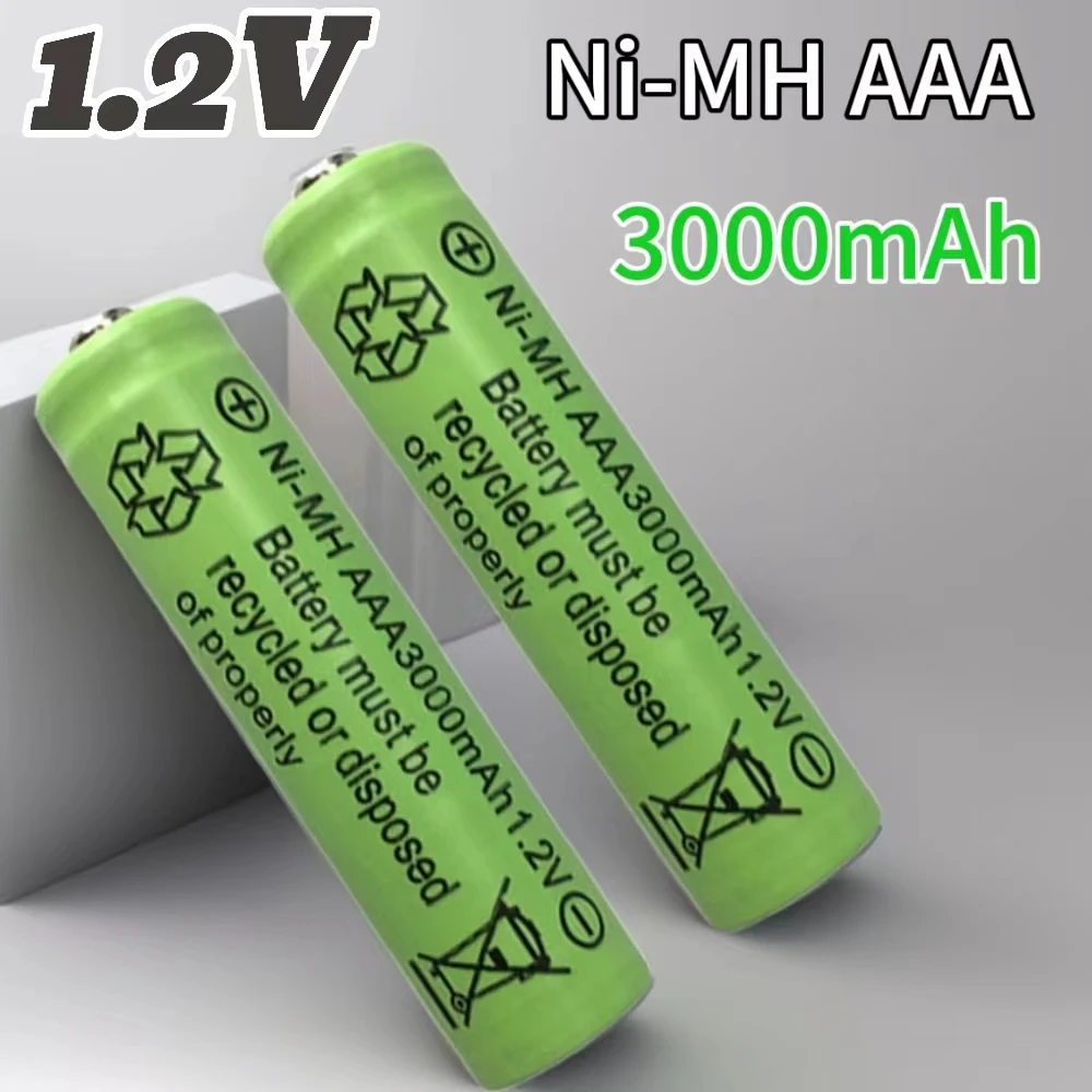 

AAA 3000mAh 1.2V Ni-MH Rechargeable Battery Cell for MP3 RC Toys led Flashlight etc.