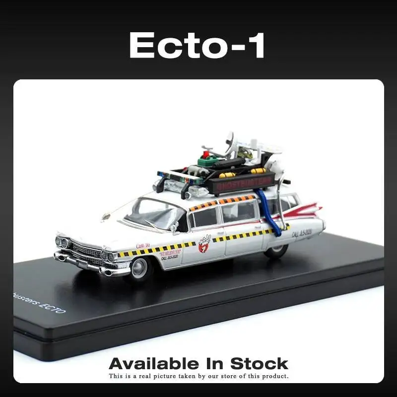 

YS In Stock 1:64 Ghostbuster Miller Meteor 1959 Ecto-1A Diecast Car Model Collection Miniature Toys