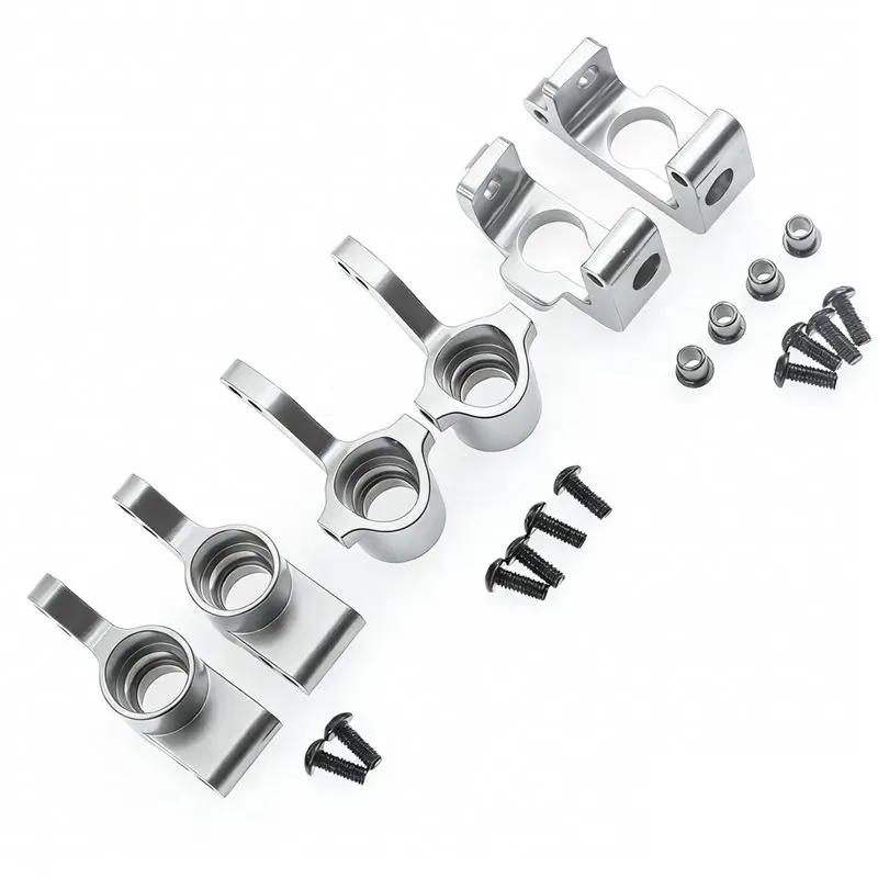 B05C-Metal Steering Cup Caster Block Hub Carrier Set For HPI For Ken Block WR8 FLUX 1/10 Scale RC Car Upgrade Components D