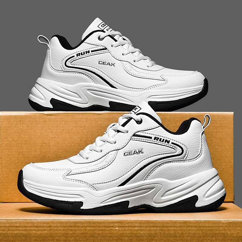 

Men's fashion casual four seasons outdoor sneakers light breathable soft-sole speed running shoes students racing sports shoes