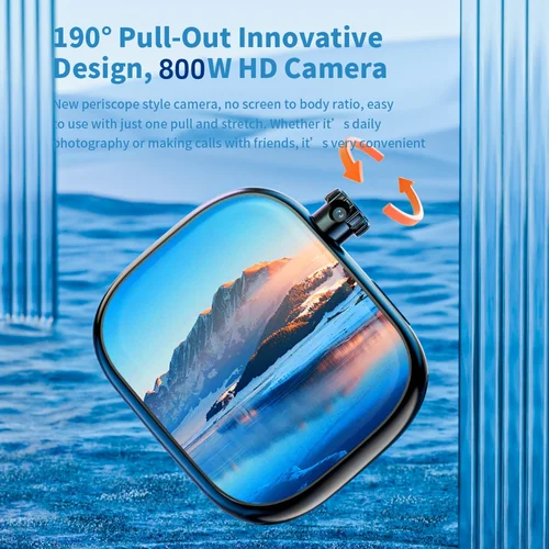 Imagen 2 del producto Reloj Inteligente VP39 de 2.29 Pulgadas con Pantalla AMOLED, Android 12.0, 5G LTE, con 190 °   Cámara Rotatoria con NFC, Batería de 1800 mAh, GPS, WIFI y App Store